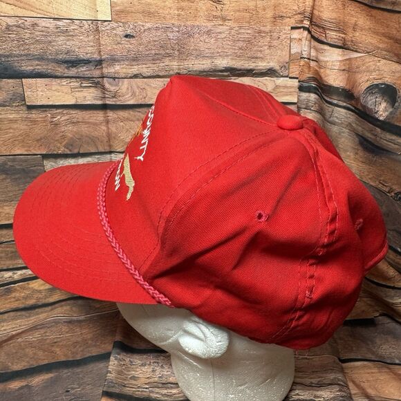 Briscoe County Stock Show Hat Cap Red SnapBack Adjustable Rope Cow Pig Lamb - Picture 4 of 6